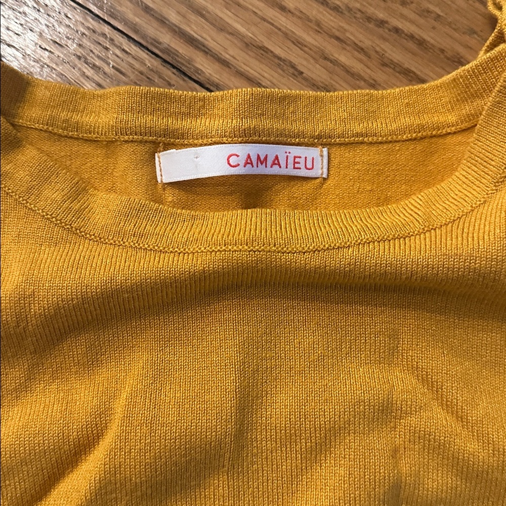 Women's Mustard Sweater - Picture 2 of 2